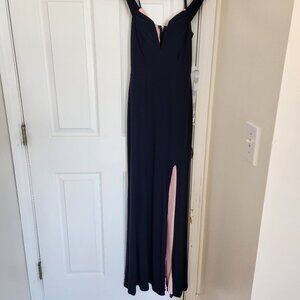 City Studio Navy Evening Gown Size 3